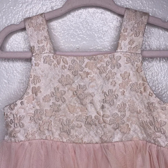 Toddler Princess Pink Tulle Ruffle Dress 2T - Picture 3 of 7
